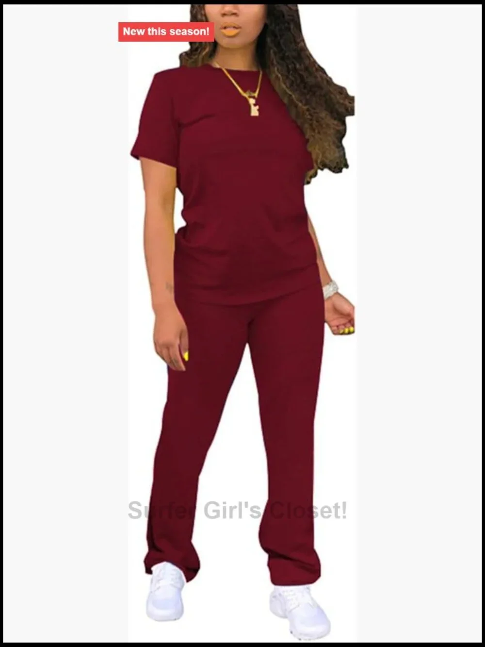 Two Piece Jogging Suit Casual Lounge Sets Workout Top & Bottom